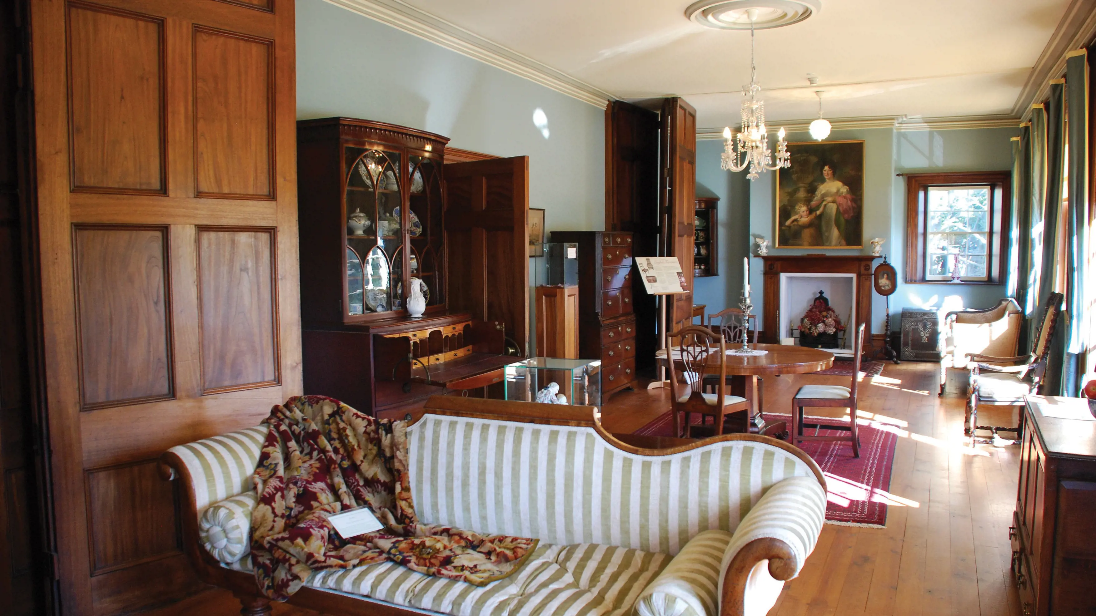 Interior at Franklin House, a restored Georgian house built in 1838.