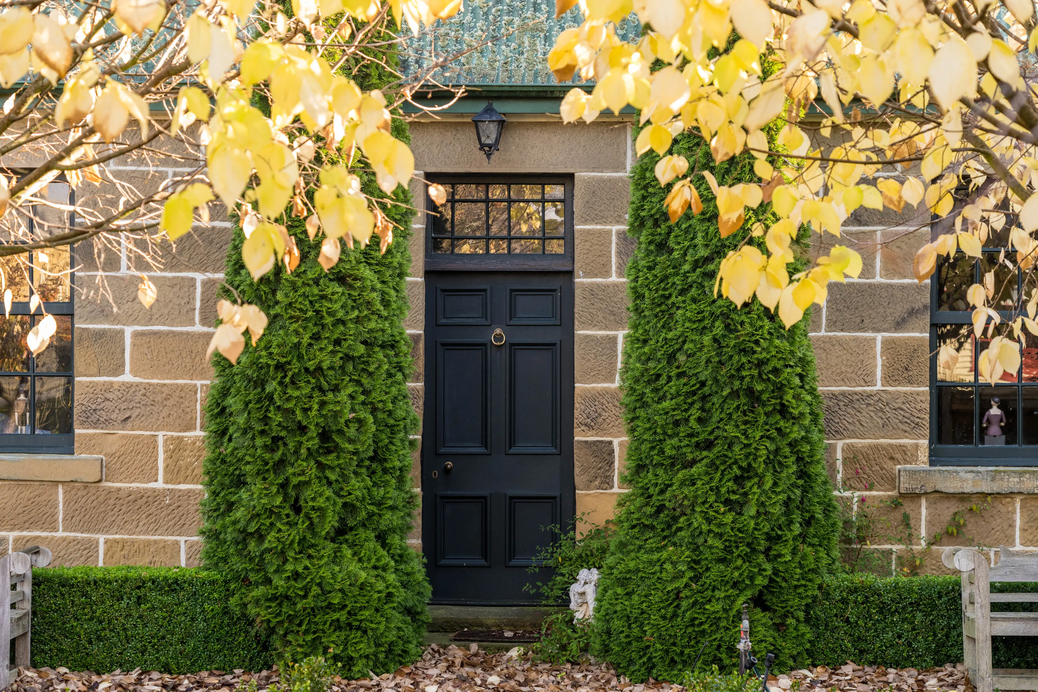 Streetscapes 1800's iron front gate.A complete representation of the architecture, urban design and the cultural heritage.