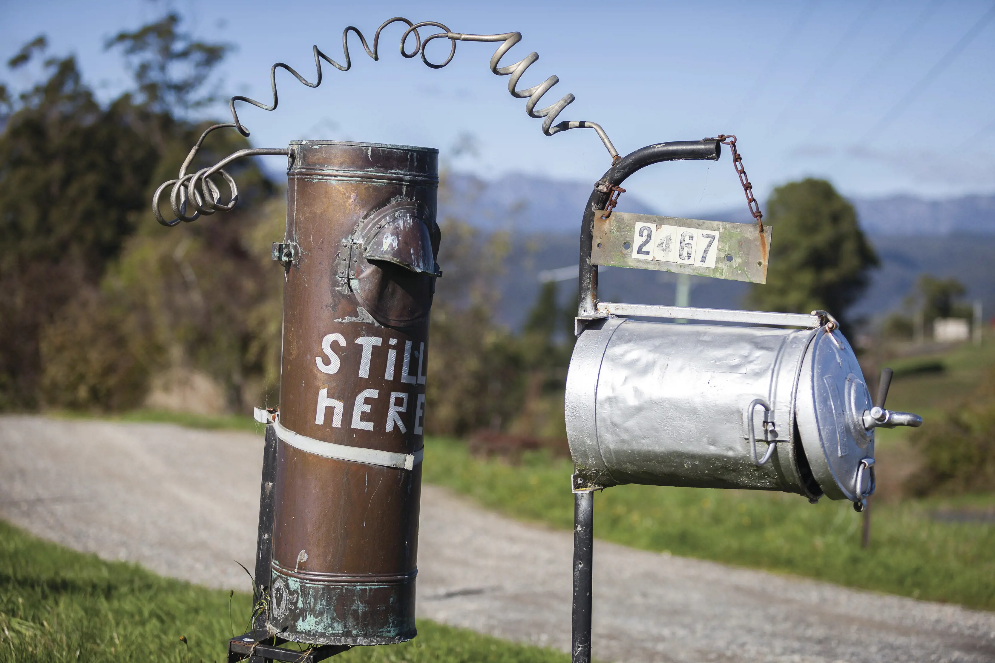 Wilmot novelty letterbox trail - Abstract letterbox.